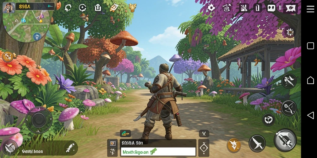 Tampilan gameplay <strong>898A</strong> menunjukkan karakter berinteraksi di lingkungan yang interaktif.