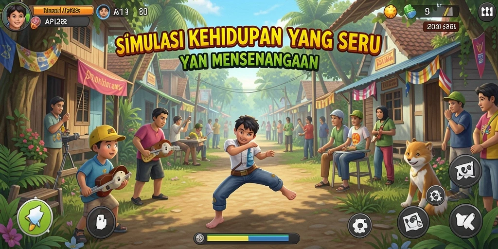 Screenshot menampilkan momen gameplay seru dalam API288.