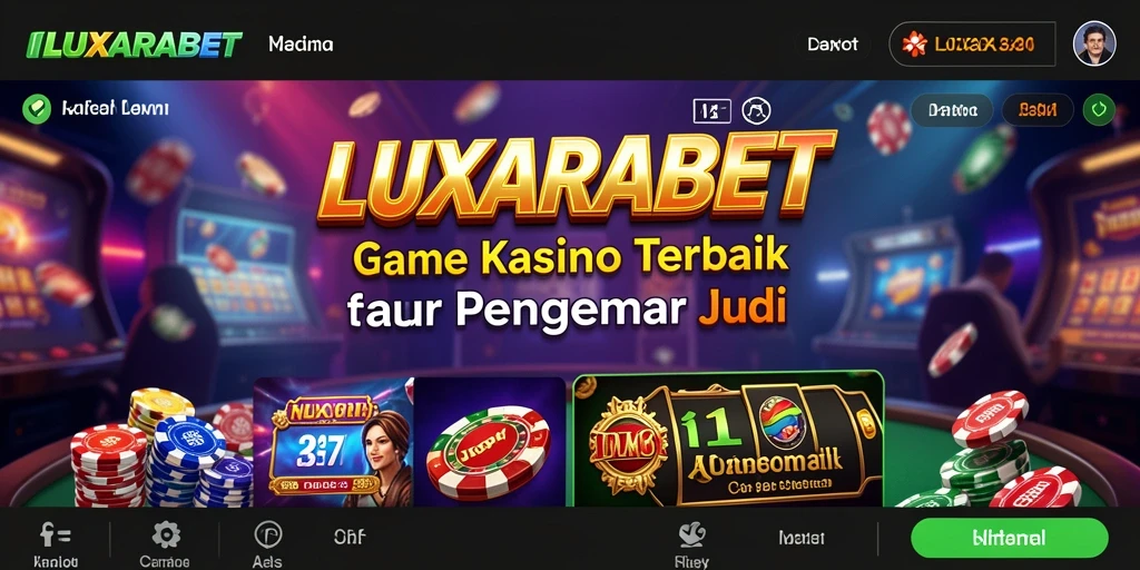Screenshot gameplay LUXARABET menampilkan suasana Kasino yang imersif dan menarik.
