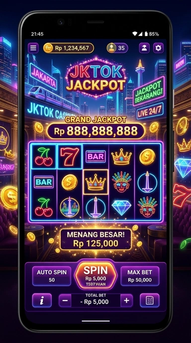 Menu navigasi jktok yang mudah dipahami dan digunakan.